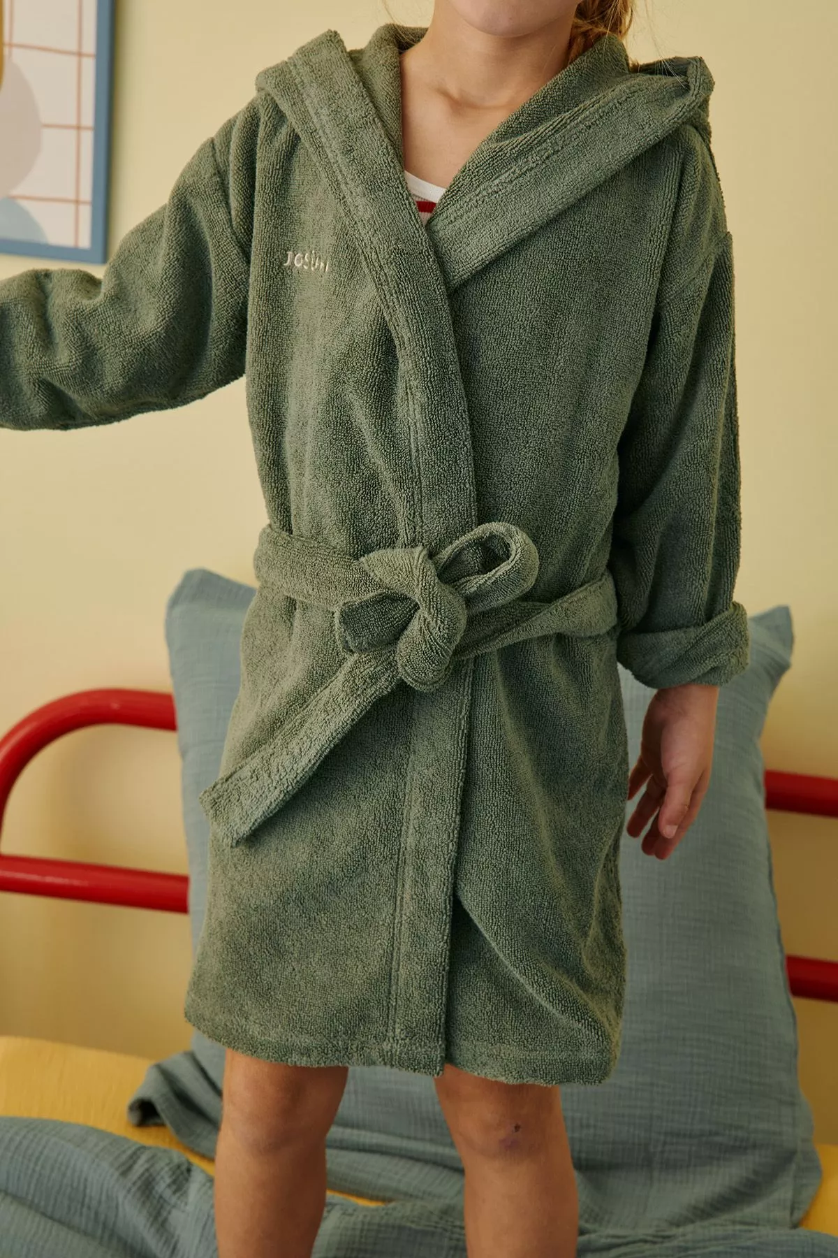 peignoir enfant personnalisable en éponge moelleuse