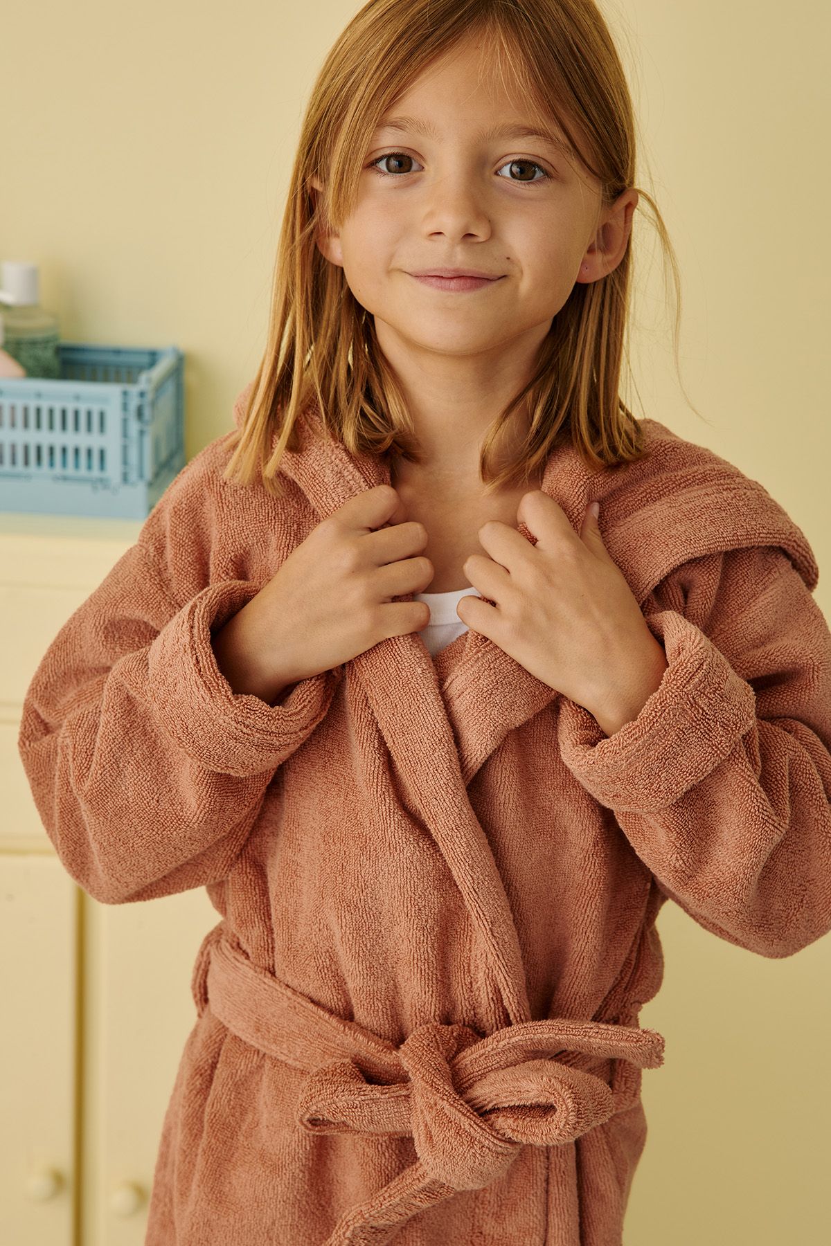 peignoir enfant personnalisable en éponge moelleuse