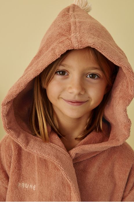 Personalizable kids’ bathrobe in soft terry cloth