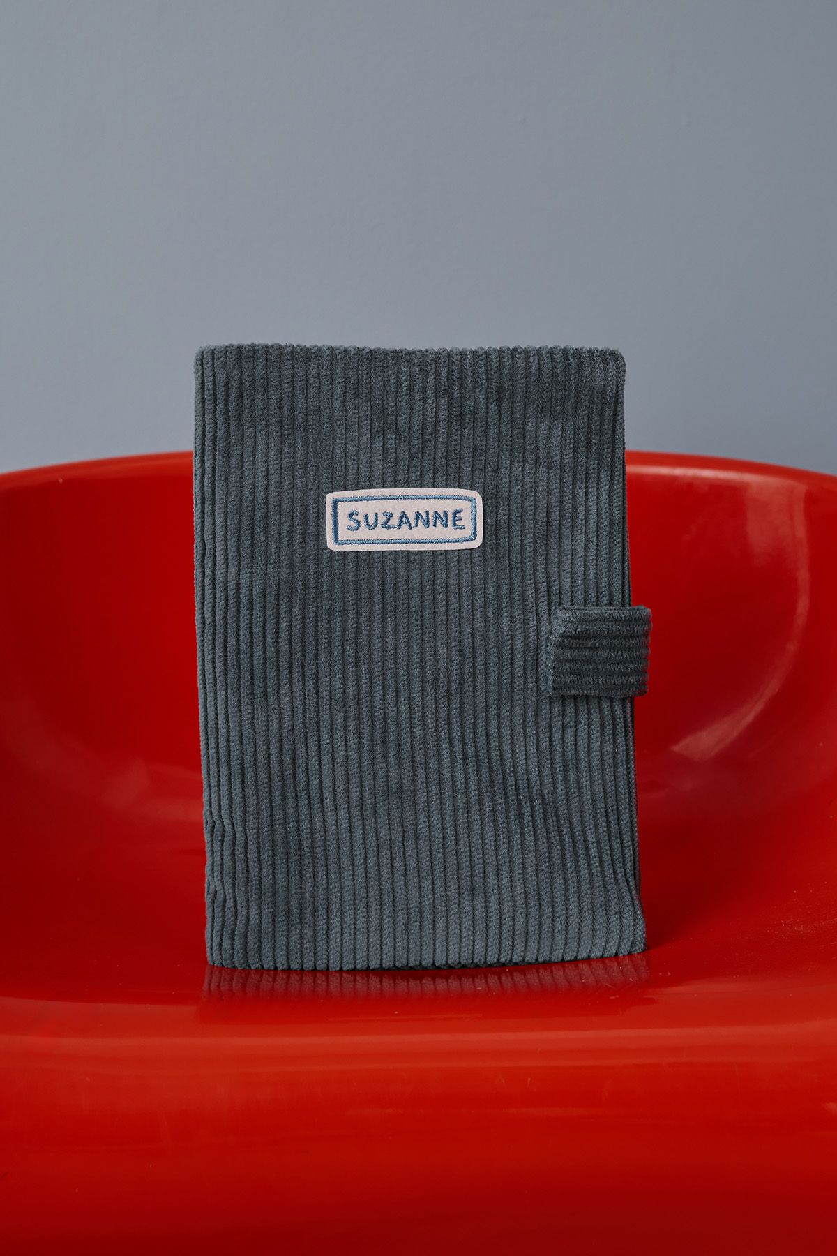 protège carnet de santé personnalisé en velours côtelé pour bébé