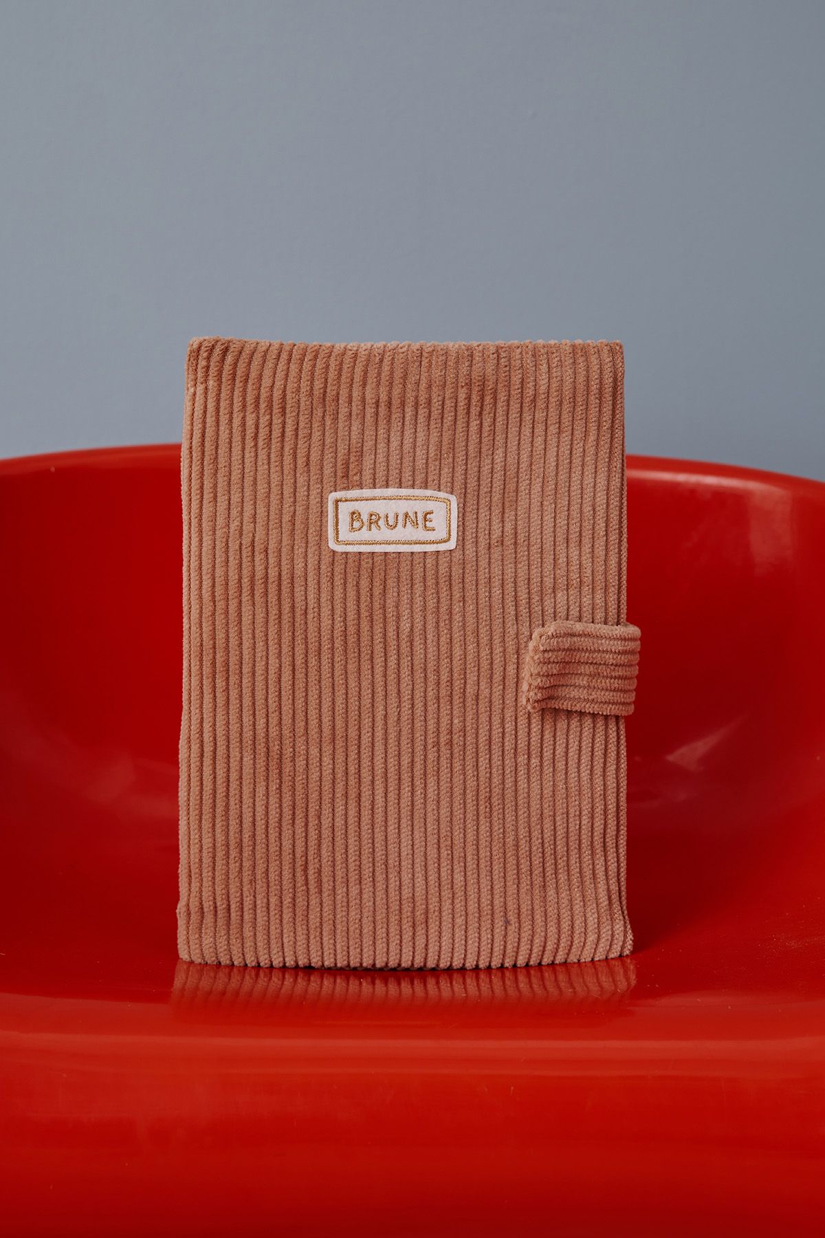 personalized corduroy baby health record cover