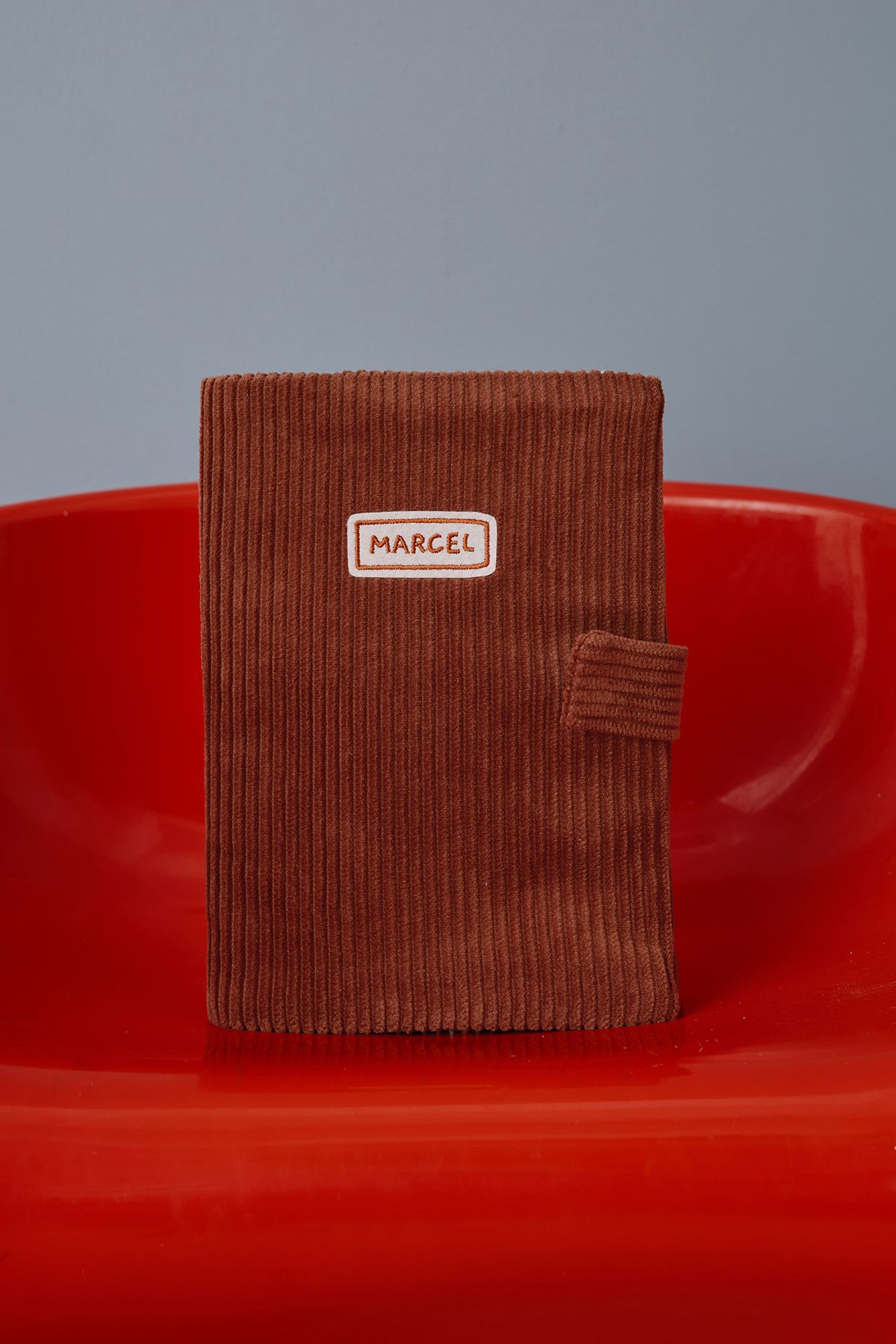 protège carnet de santé personnalisé en velours côtelé pour bébé