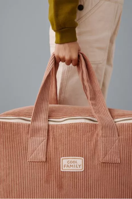 valise personnalisée en velours côtelé bébé enfant parent