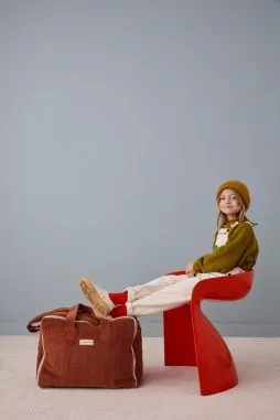 personalized corduroy suitcase for babies, kids, and parents