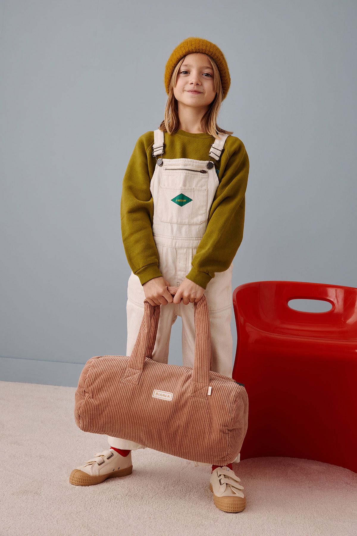 sac bowling bébé sac de sport enfant personnalisable en velours côtelé
