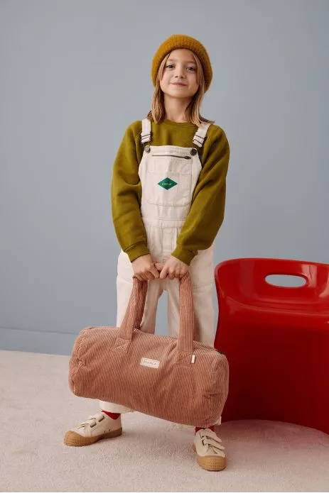 sac bowling bébé sac de sport enfant personnalisable en velours côtelé