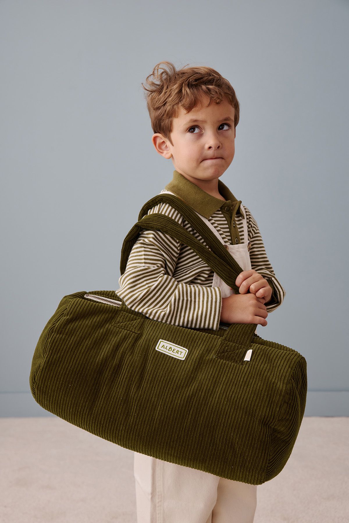 sac bowling bébé sac de sport enfant personnalisable en velours côtelé