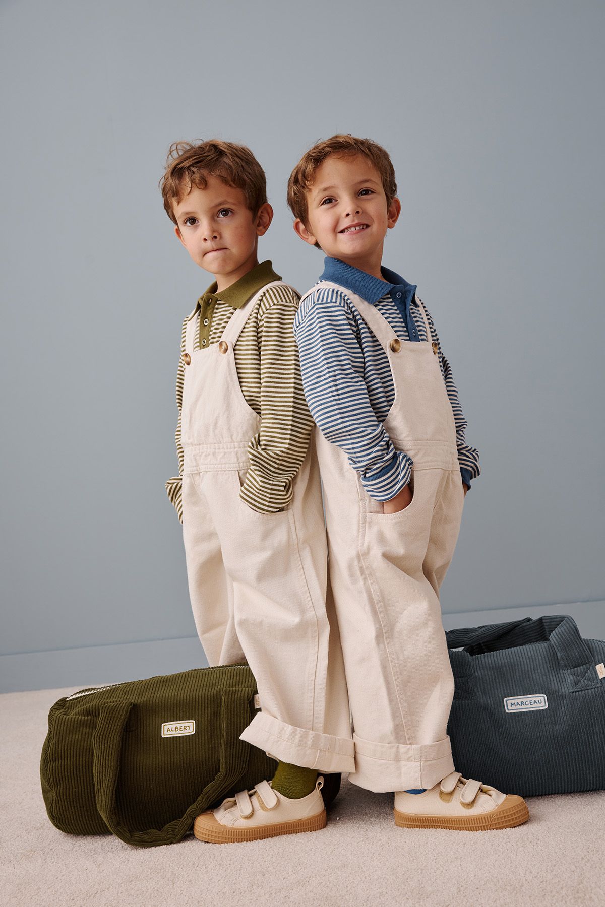Bolsa de deporte tipo bowling personalizable de pana para bebés y niños