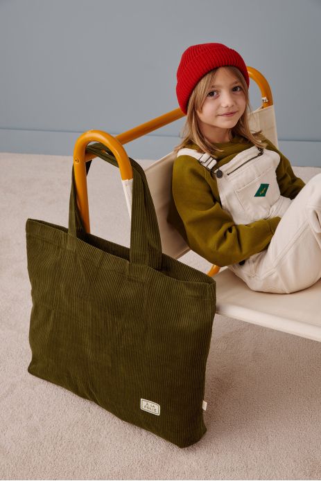 Bolso shopper grande de pana para adultos