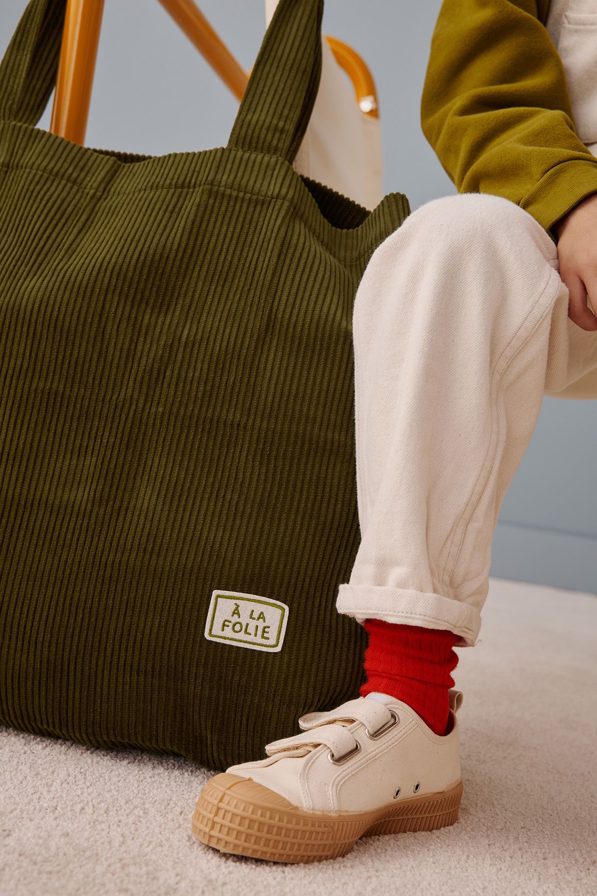 large corduroy tote bag for adults