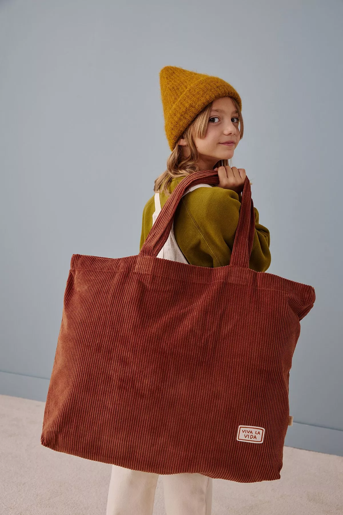large corduroy tote bag for adults