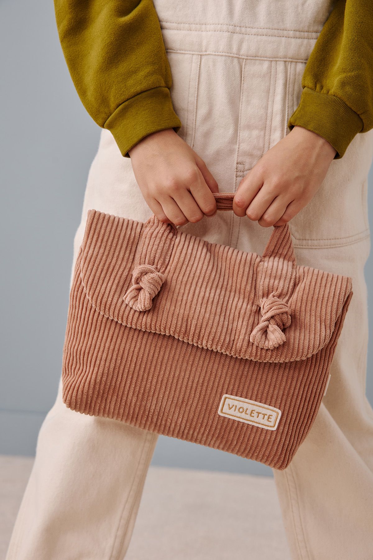 personalized corduroy toiletry bag for babies