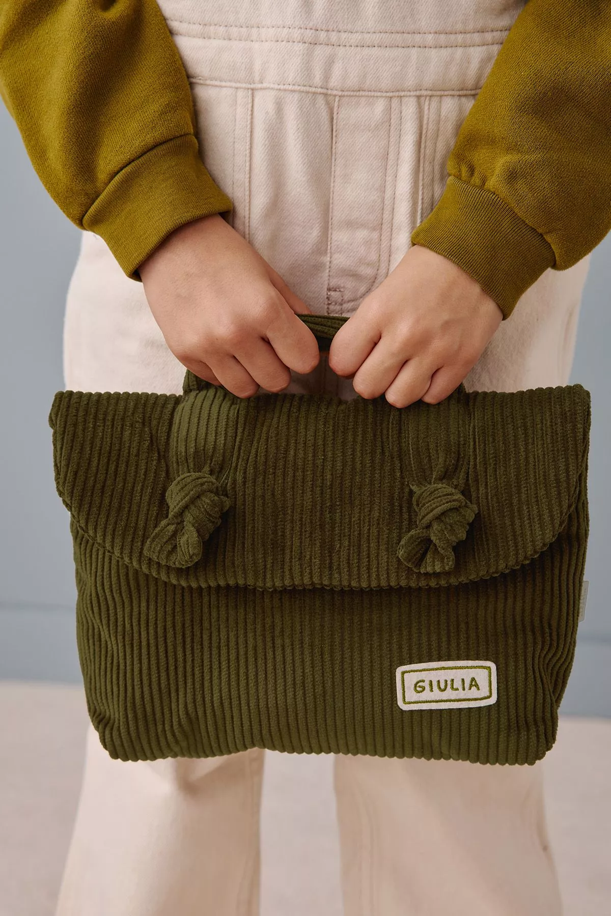 Neceser personalizado de pana para bebés
