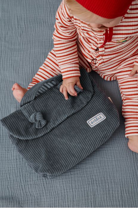 Neceser personalizado de pana para bebés