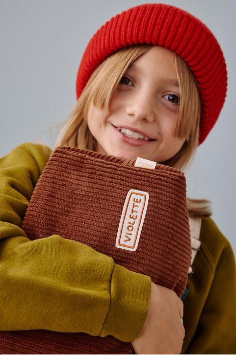 personalized corduroy toiletry bag for babies, kids, and parents