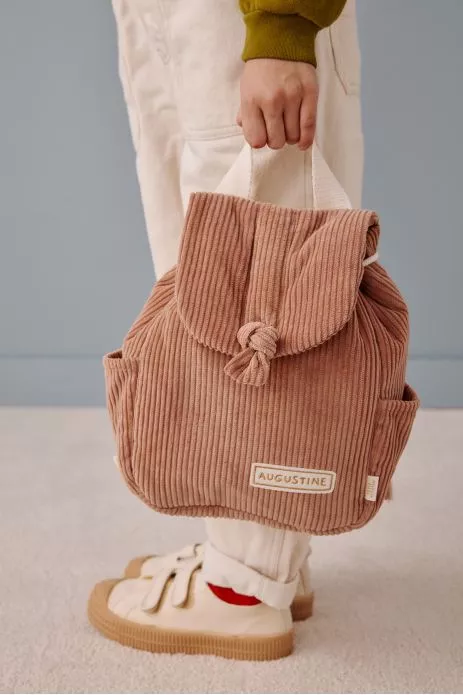 sac à dos enfant personnalisé en velours côtelé