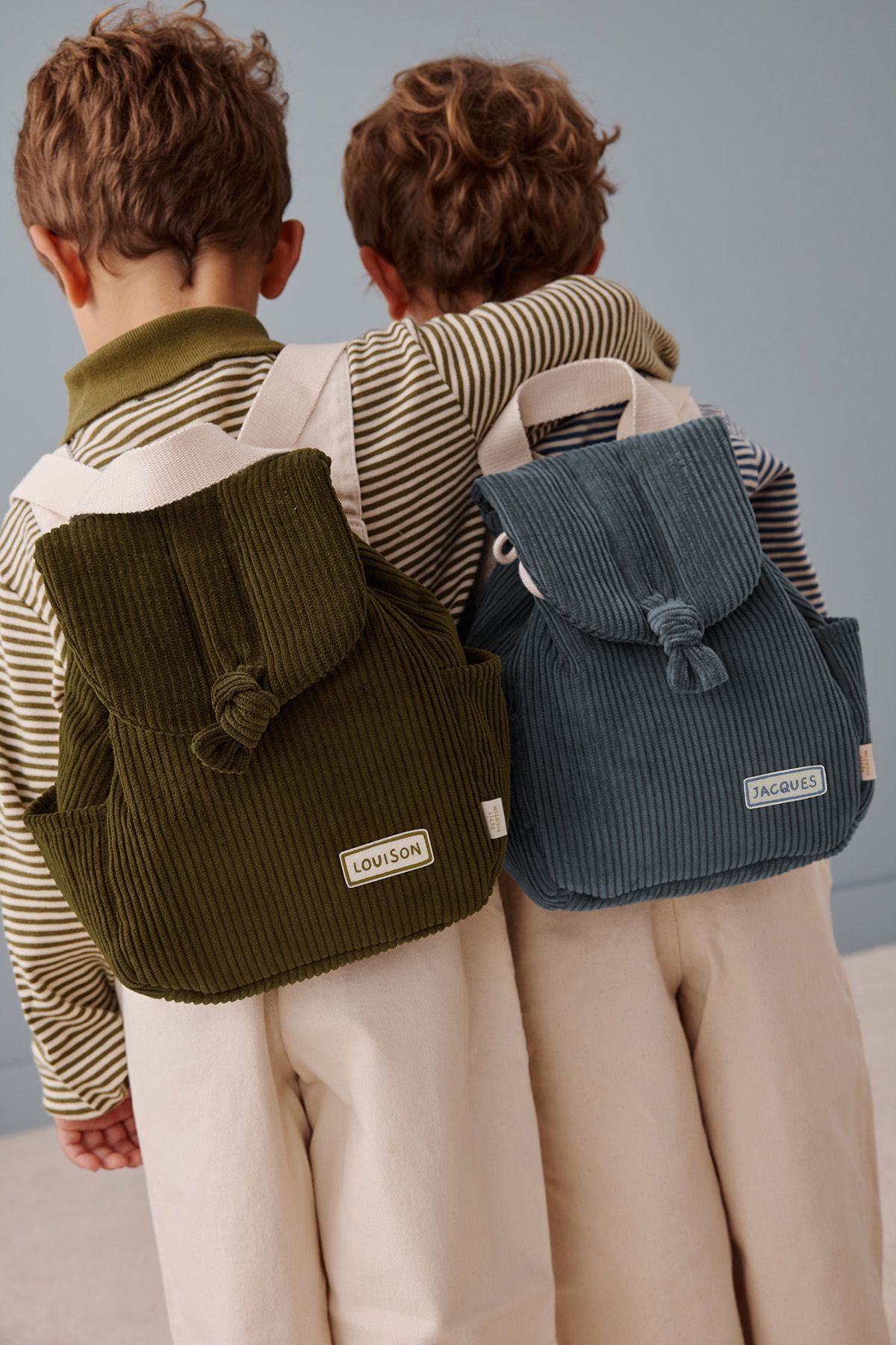 personalized corduroy backpack for kids