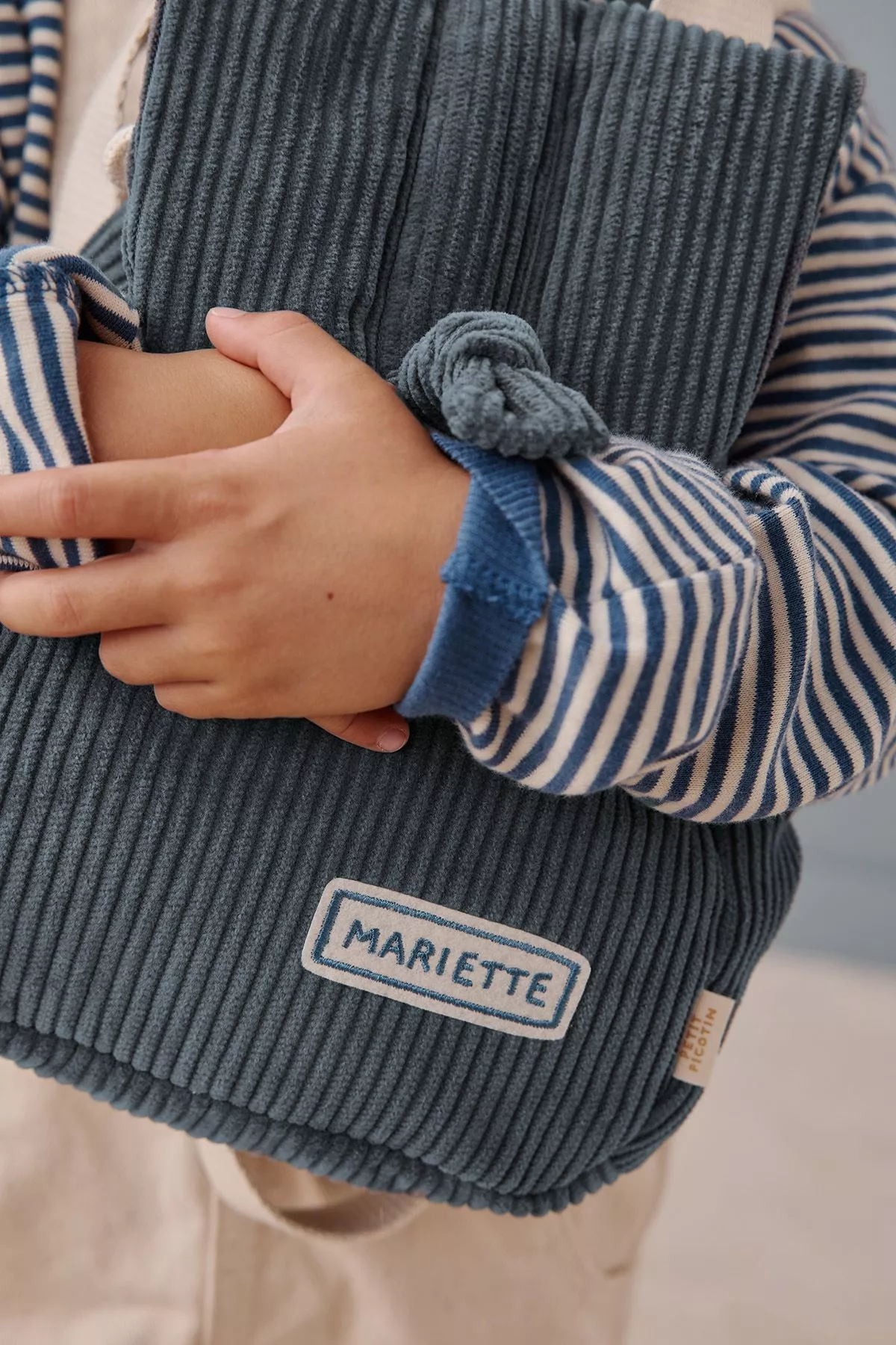 sac à dos enfant personnalisé en velours côtelé
