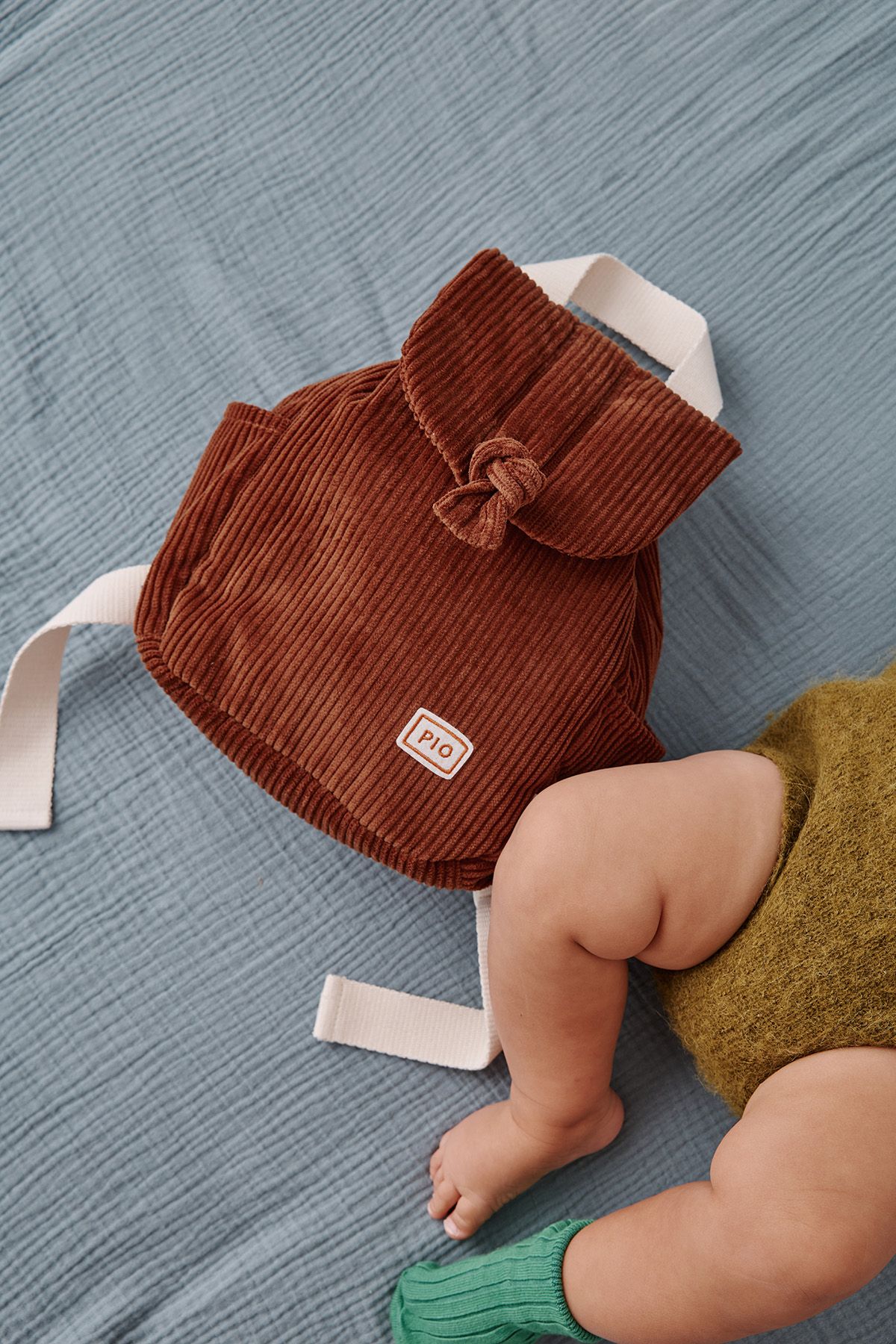 sac à dos enfant personnalisé en velours côtelé
