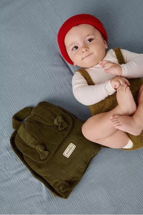 Mochila personalizada de pana para bebés