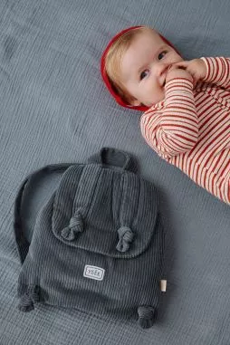 sac à dos bébé personnalisé en velours côtelé
