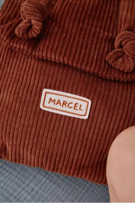 sac à dos bébé personnalisé en velours côtelé