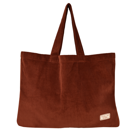 Bolso shopper grande de pana para adultos