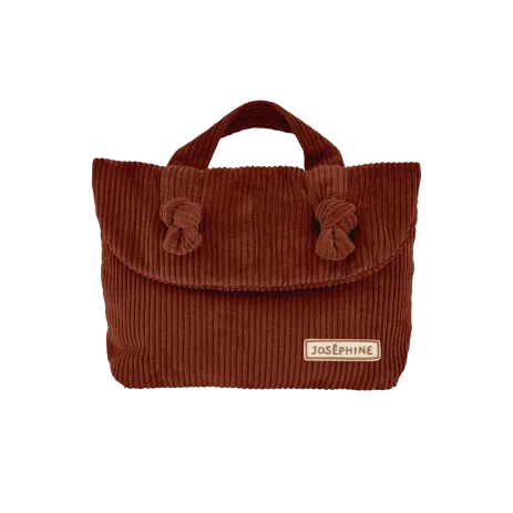 trousse de toilette personnalisée en velours côtelé pour bébé