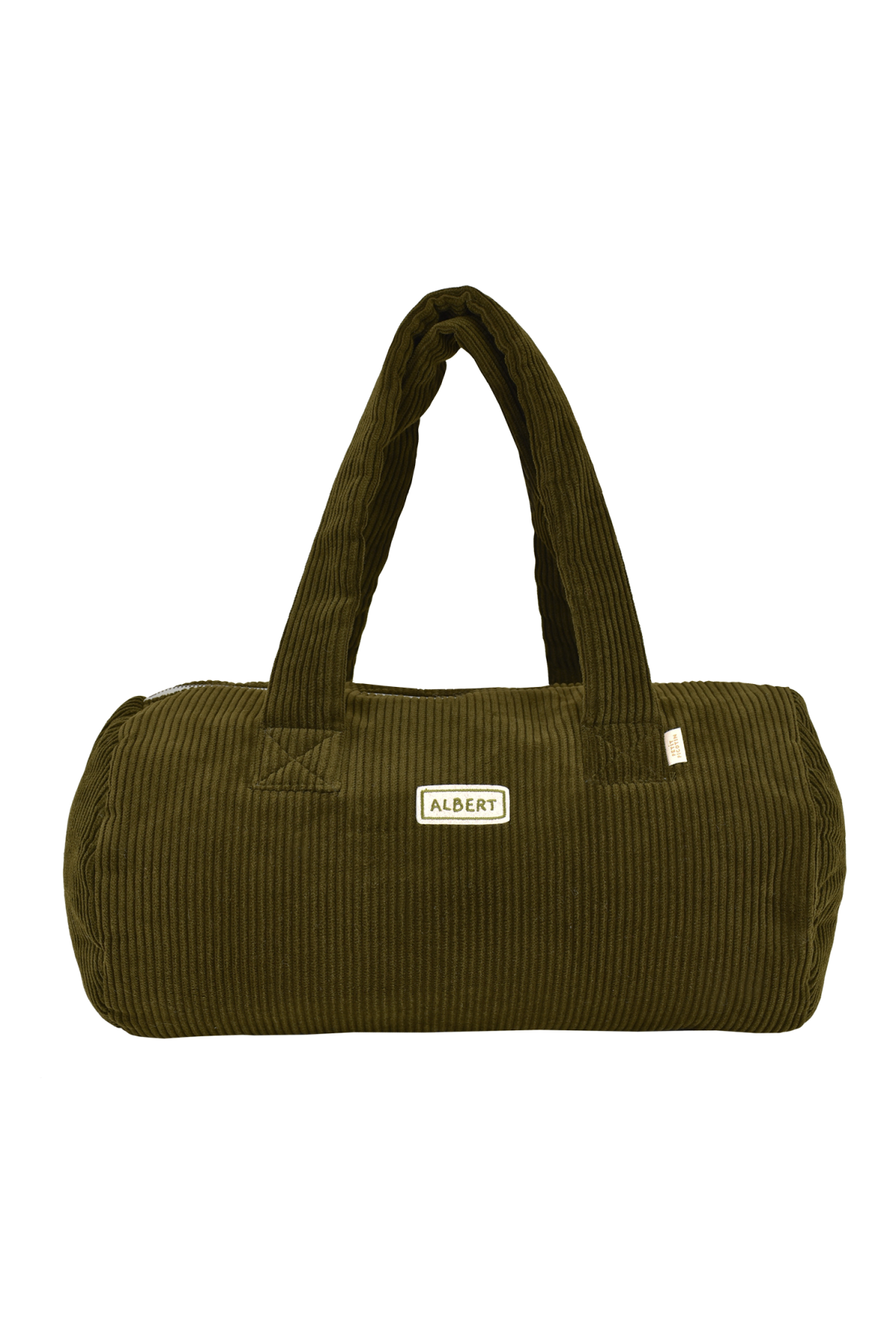 personalizable corduroy bowling bag and gym bag for babies and kids