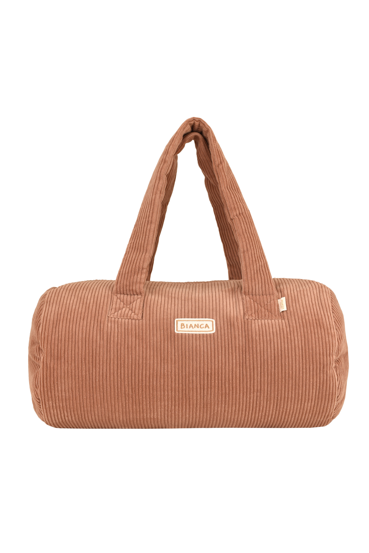 personalizable corduroy bowling bag and gym bag for babies and kids