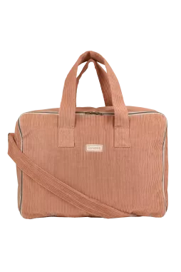 personalized corduroy suitcase for babies, kids, and parents