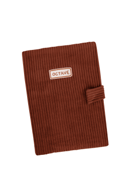 Funda personalizada de pana para la cartilla de salud del bebé