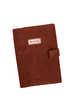 protège carnet de santé personnalisé en velours côtelé pour bébé