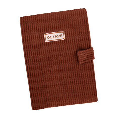 personalized corduroy baby health record cover