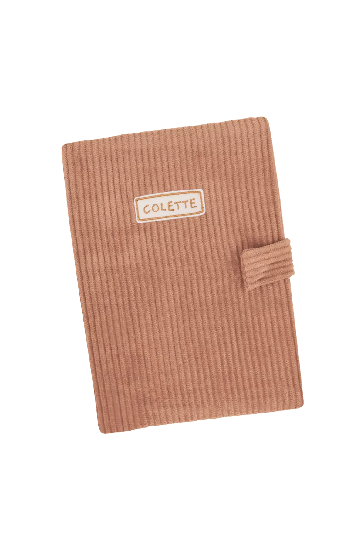 protège carnet de santé personnalisé en velours côtelé pour bébé