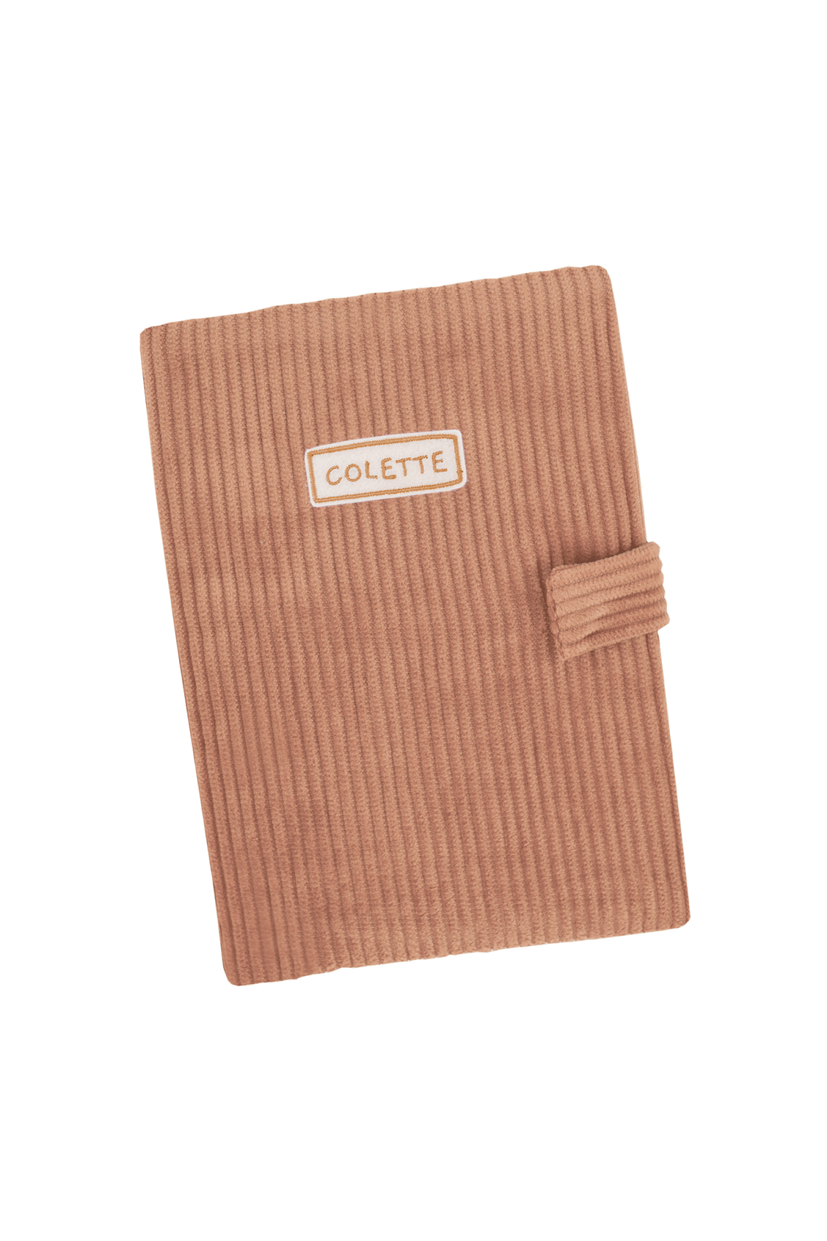 personalized corduroy baby health record cover