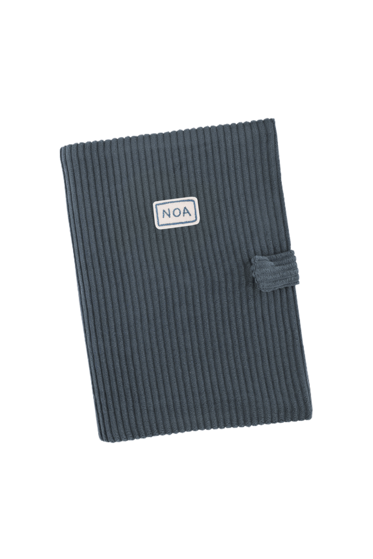 Funda personalizada de pana para la cartilla de salud del bebé