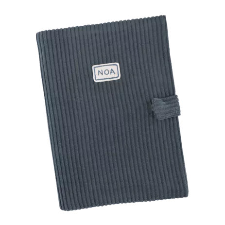 personalized corduroy baby health record cover