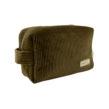 personalized corduroy toiletry bag for babies, kids, and parents