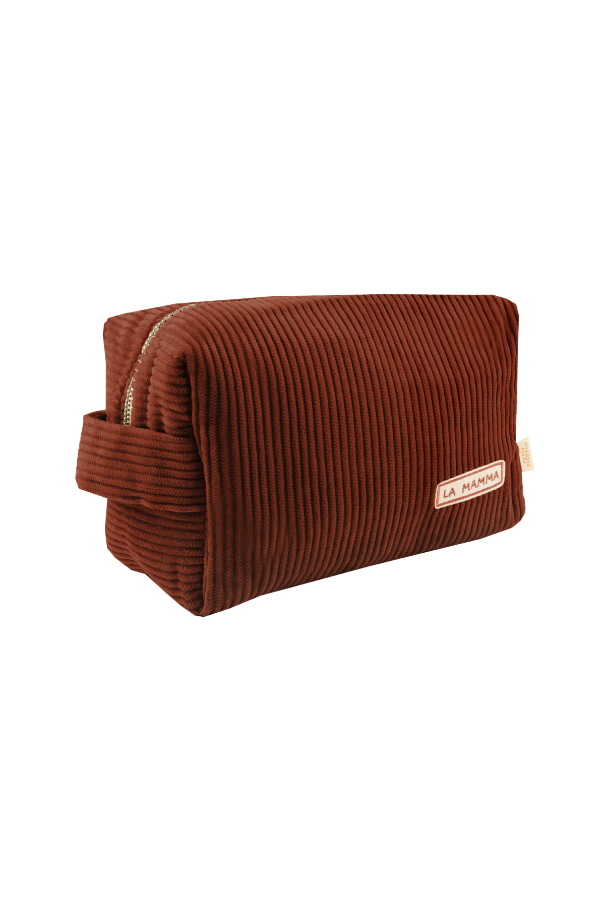 trousse de toilette personnalisée en velours côtelé bébé enfant parent