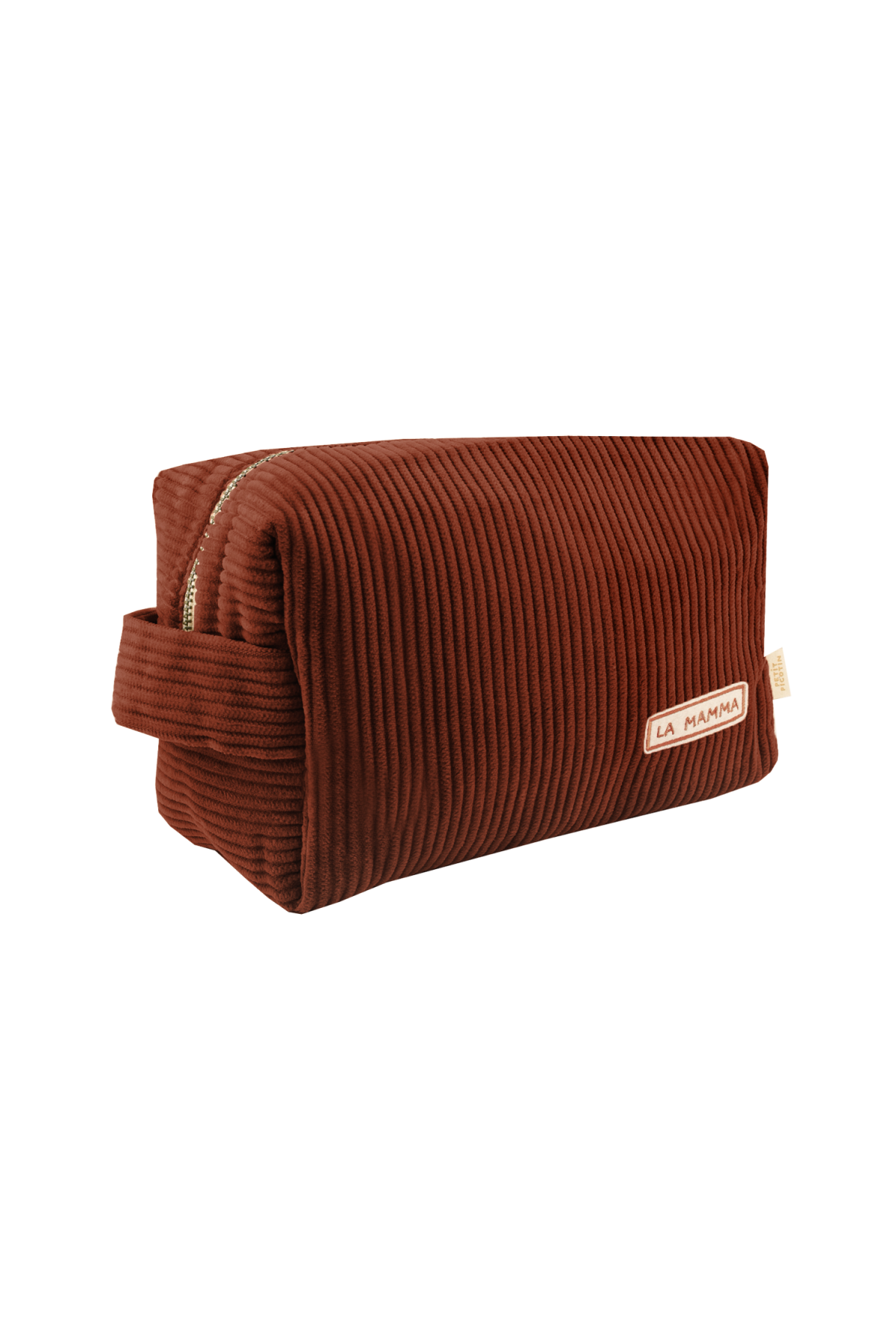 personalized corduroy toiletry bag for babies, kids, and parents