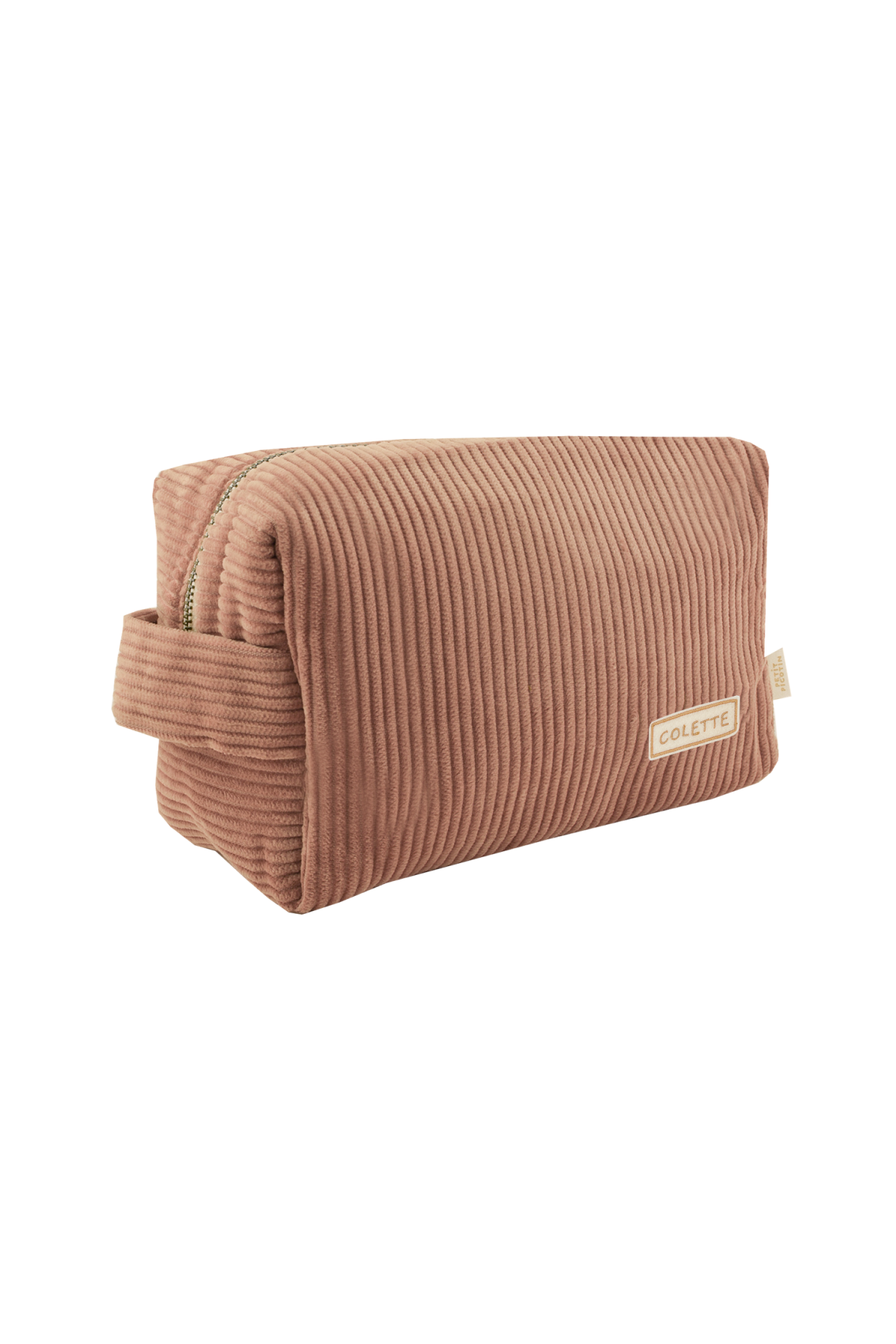 trousse de toilette personnalisée en velours côtelé bébé enfant parent