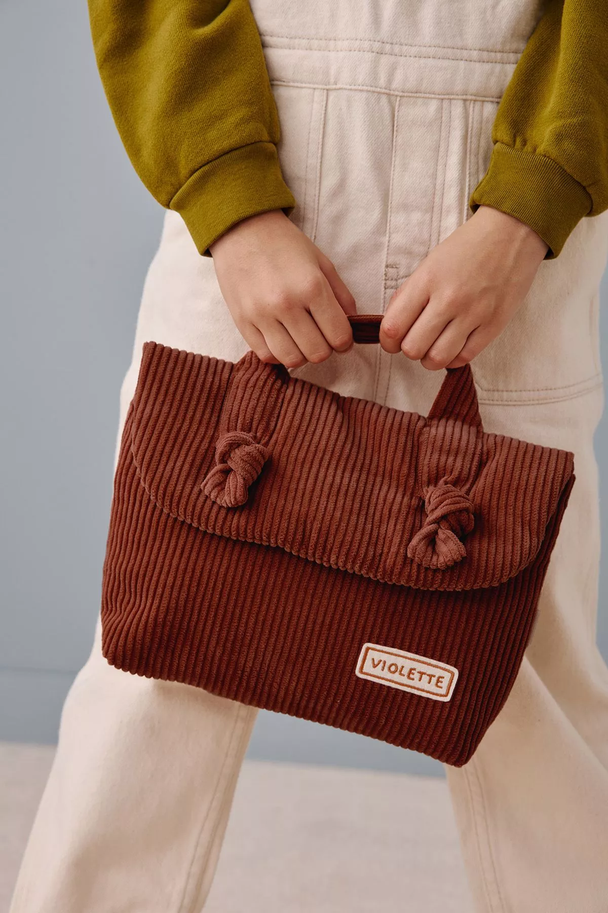 personalized corduroy toiletry bag for babies