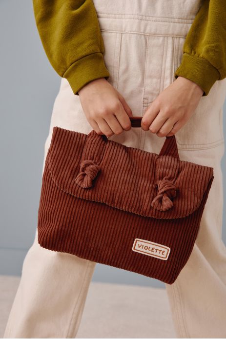 personalized corduroy toiletry bag for babies