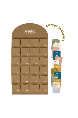 personalized fabric Advent calendar for Christmas