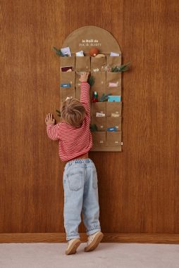 calendrier de l'avent personnalisé en tissu pour noël