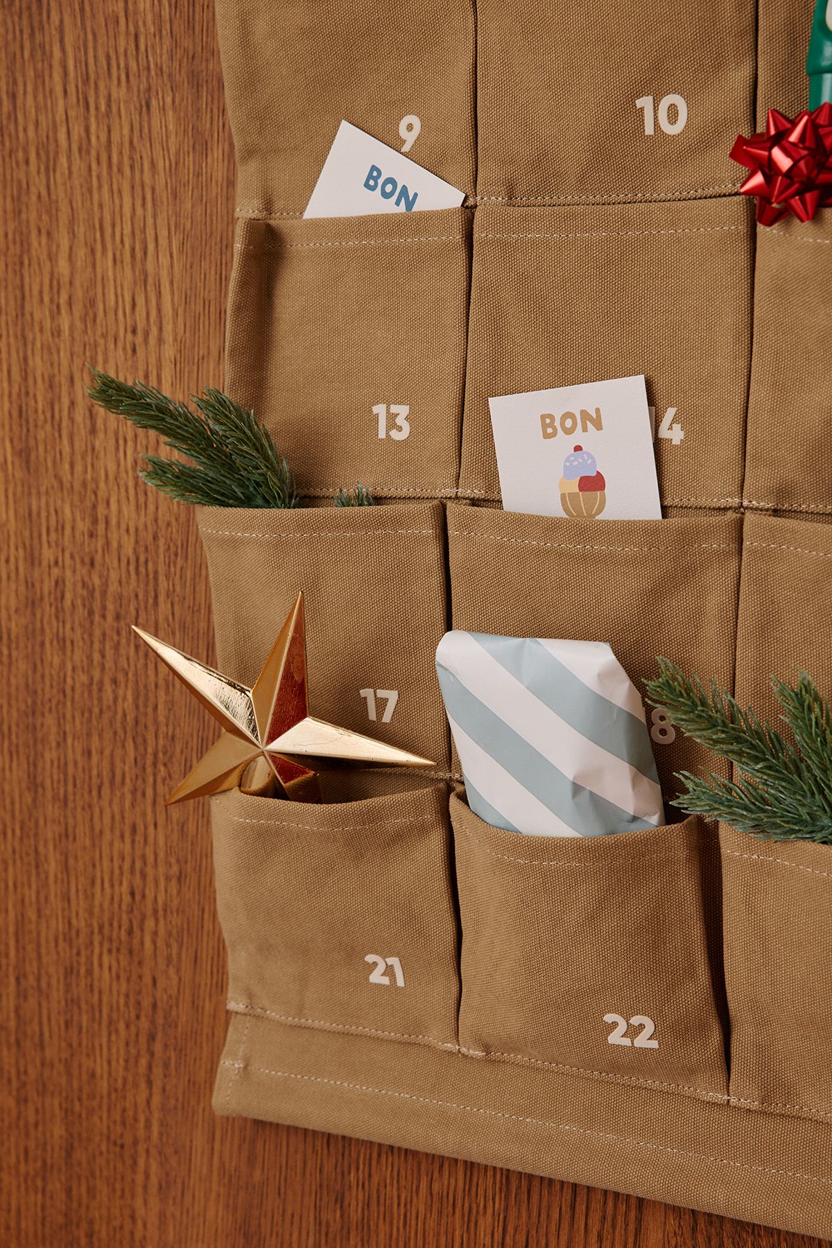Bonitas tarjetas de actividades para el calendario de Adviento personalizado