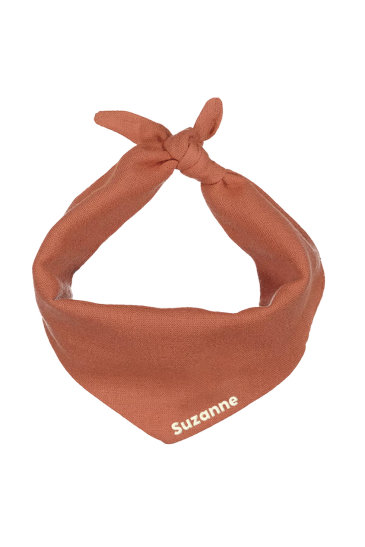 foulard coton uni personnalisé pour doudou bébé enfant