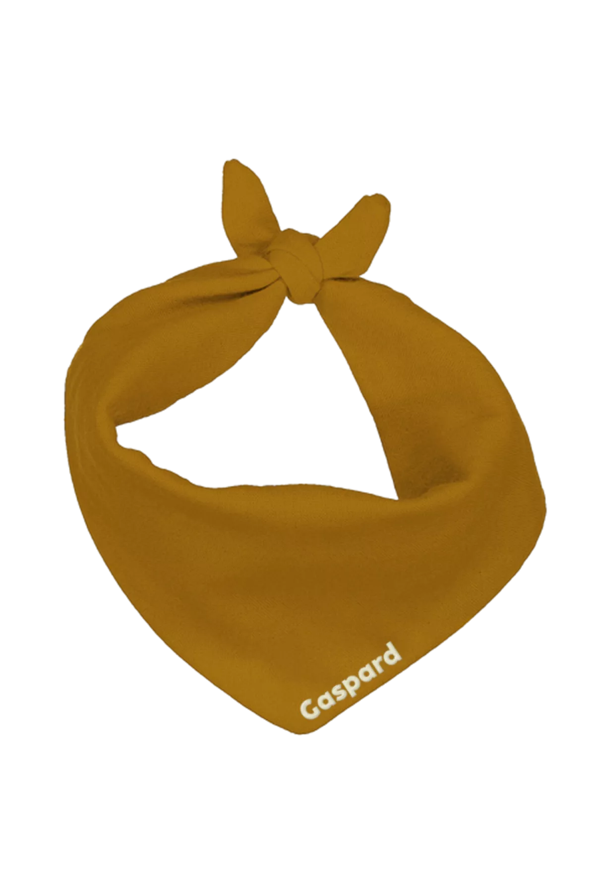 Personalized solid-color cotton scarf for a baby or child's plush toy
