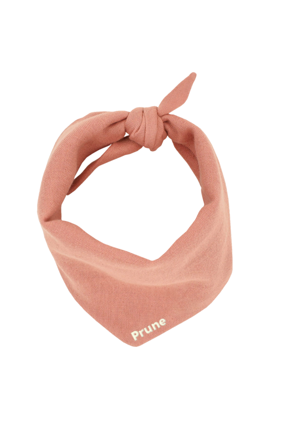 Personalized solid-color cotton scarf for a baby or child's plush toy